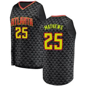 Garrison Mathews Atlanta Hawks Fanatics Authentic Player-Issued #25 Black  Jersey from the 2022-23 NBA Season